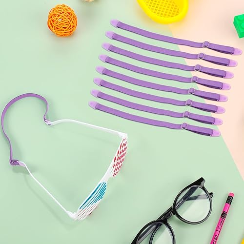 Miniatura 9 de Paquete de 6 correas para anteojos ajustables para niños, correa elástica para anteojos para niños, correa elástica para anteojos deportivos para