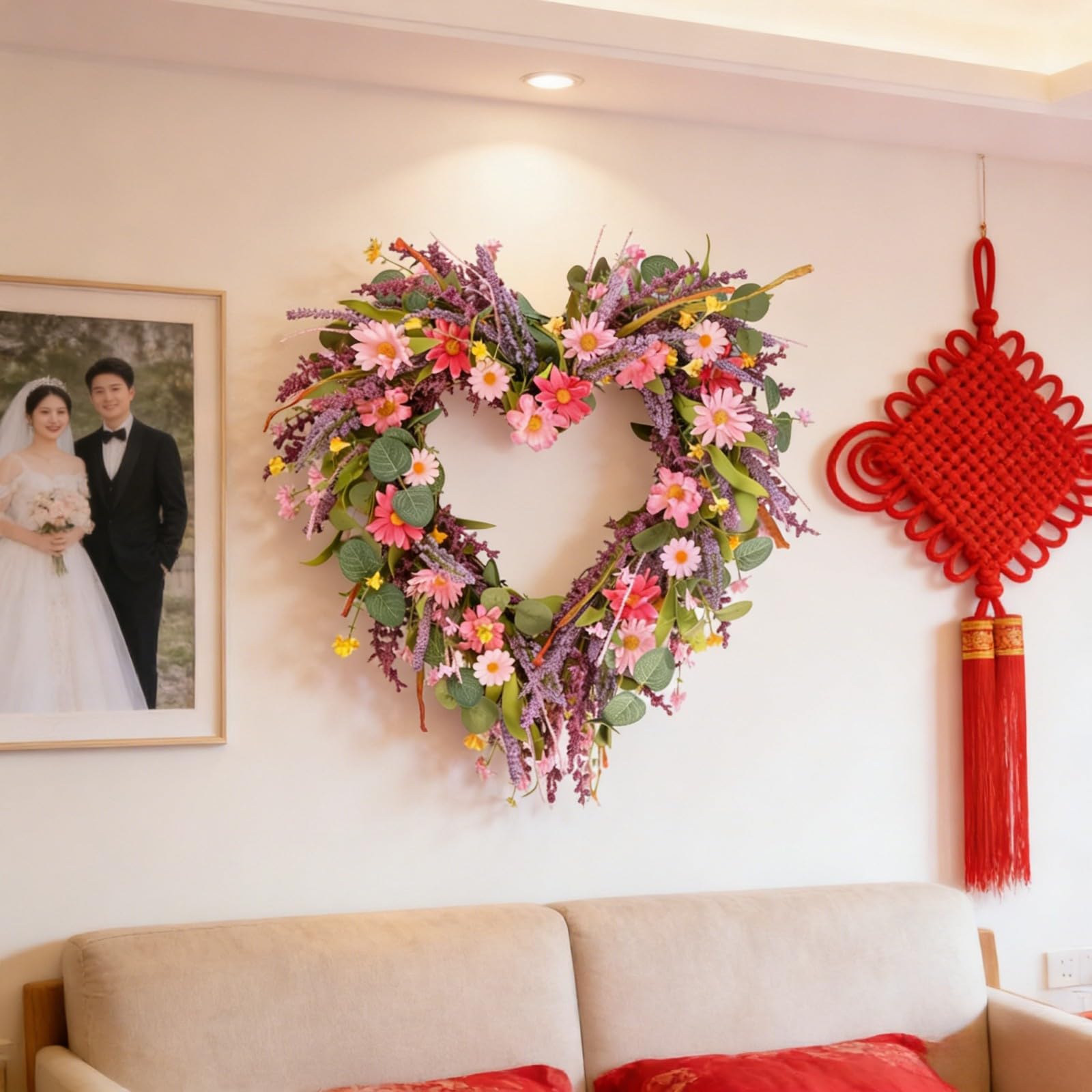 Valentine ' s Days Floral Wreath Ornament Valentine ' s Days Floral Wreath Ornament