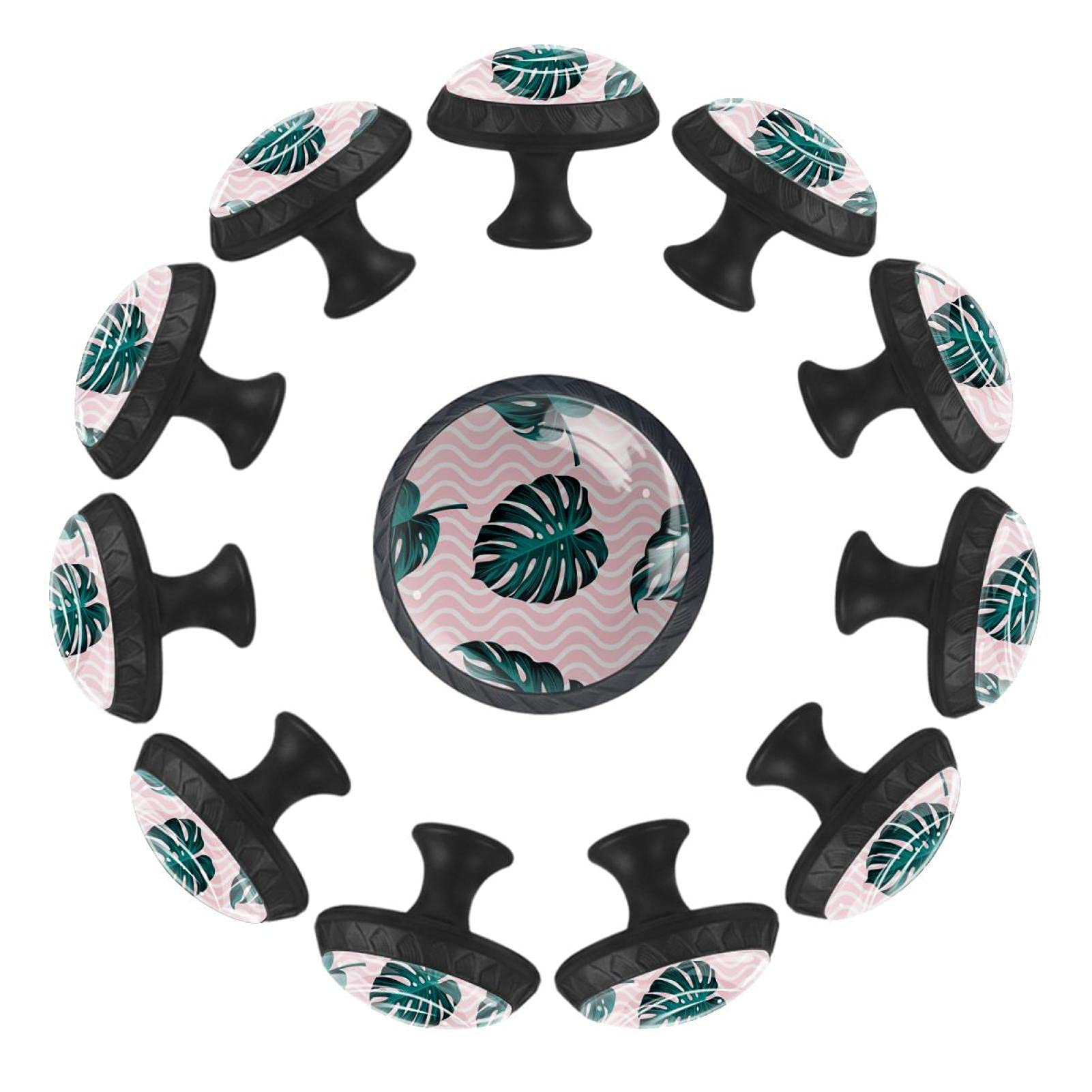 Boutons tiroir palmier rose 35mm pour égayer un meuble triste