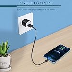 USB Plug chargeur mural, bloc de recharge rapide, AILKIN 5Pack 1A 1-Port Boîte à briques pour rechargeur d'adaptateur de puissance iPhone 17 16 15 14 13 12 Mini Pro Max/11/XR, iPad Téléphones pro/aériens, téléphones cellulaires USB Un cargador de prise