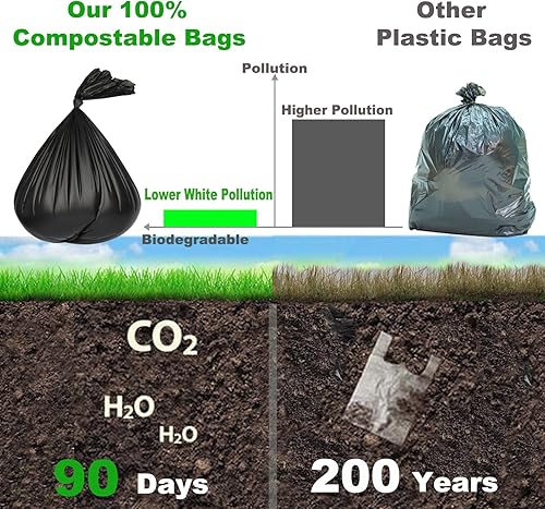 Miniatura 3 de 108 bolsas de inodoro portátiles, bolsas de inodoro biodegradables de 8 galones para ir al baño portátil, bolsas de basura compostables gruesas para