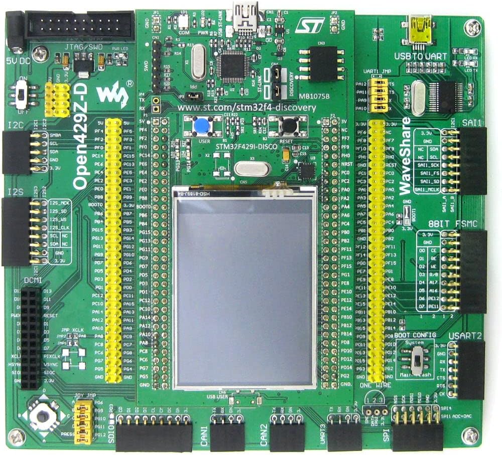Wavesahre Open429Z-D Standard STM32 ARM Board STM32F429ZIT6 STM32F429 Cortex-M4 STM32 Development Board Kit