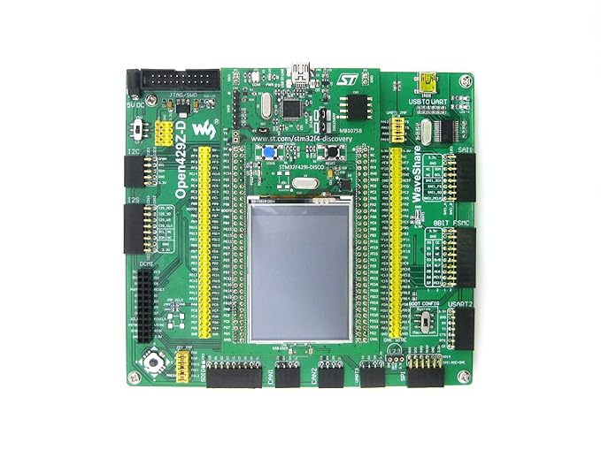Waveshare-ST Waveshare Open429Z-D Package B STM32 Discovery Kit F429I-DISCO +Mother Board +LCD + Modules Kits STM32F429I Cortex-M4 STM32 Development Board