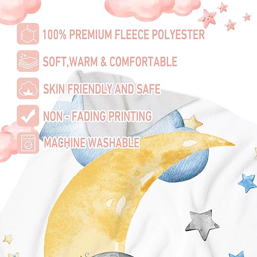 Miniatura 5 de Manta de bebé con nombre personalizado con elefante, mantas de bebé con nombre personalizado para niñas, bebés, niños, mantas súper suaves para