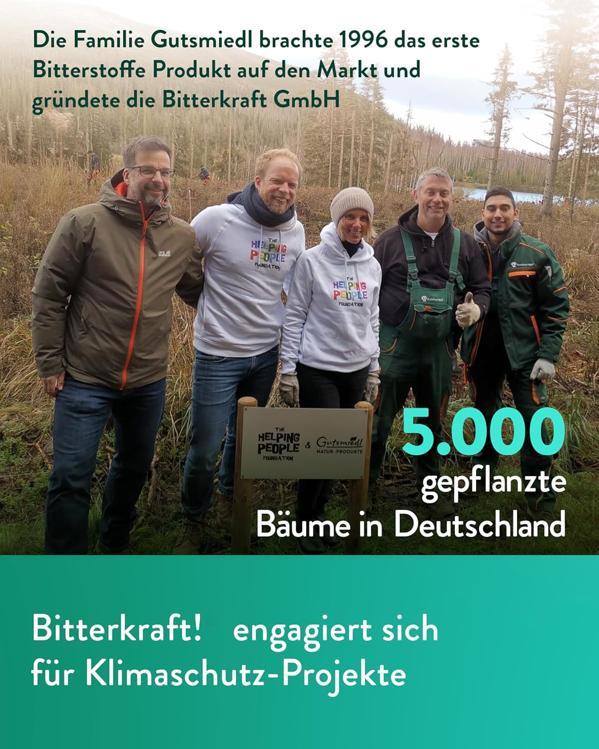 BitterKraft! Lot de 6 dentifrices de rebaschen - 75 ml - Selon Hildegard von Bingen - Soin basique aux herbes avec cendre de vigne et menthe frisée - Soin dentaire - 100 % naturel - Fabriqué en