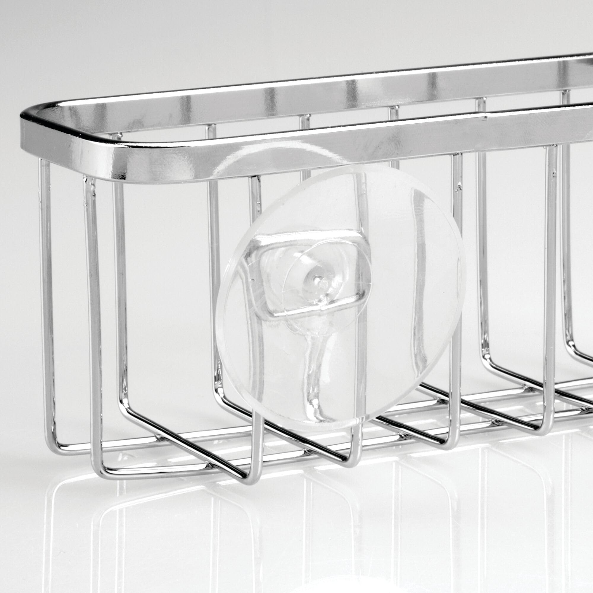 Support D'Évier IDesign Adhésif - Pour Éponge Et Grattoir - Adhésif Fort Sans Trace - Aluminium/Plastique