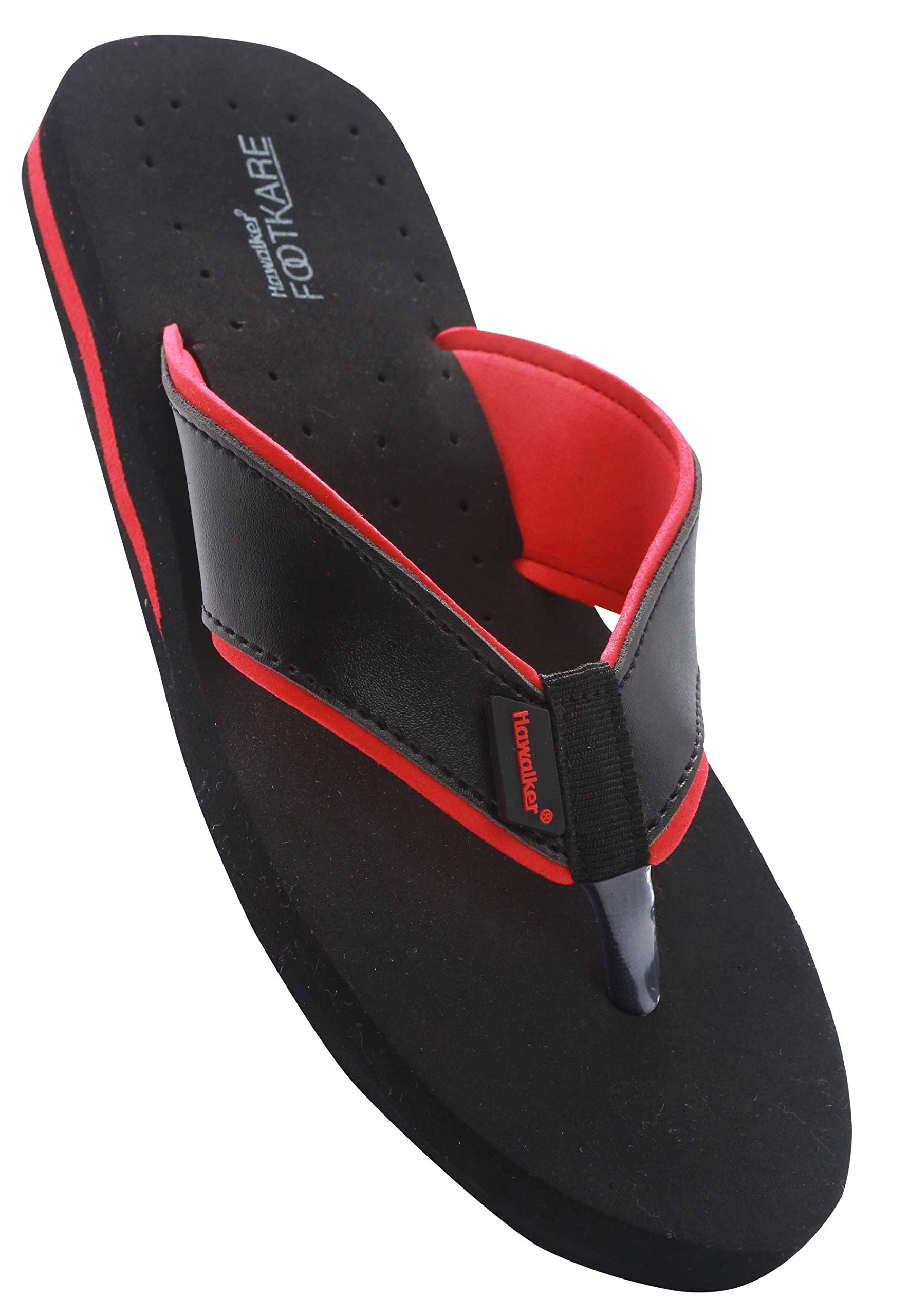 Women's Premium Orthopedic Pain Relief Therapeutic and Diabetic MCP Sandals (FC205REDBLK) Black-image-15