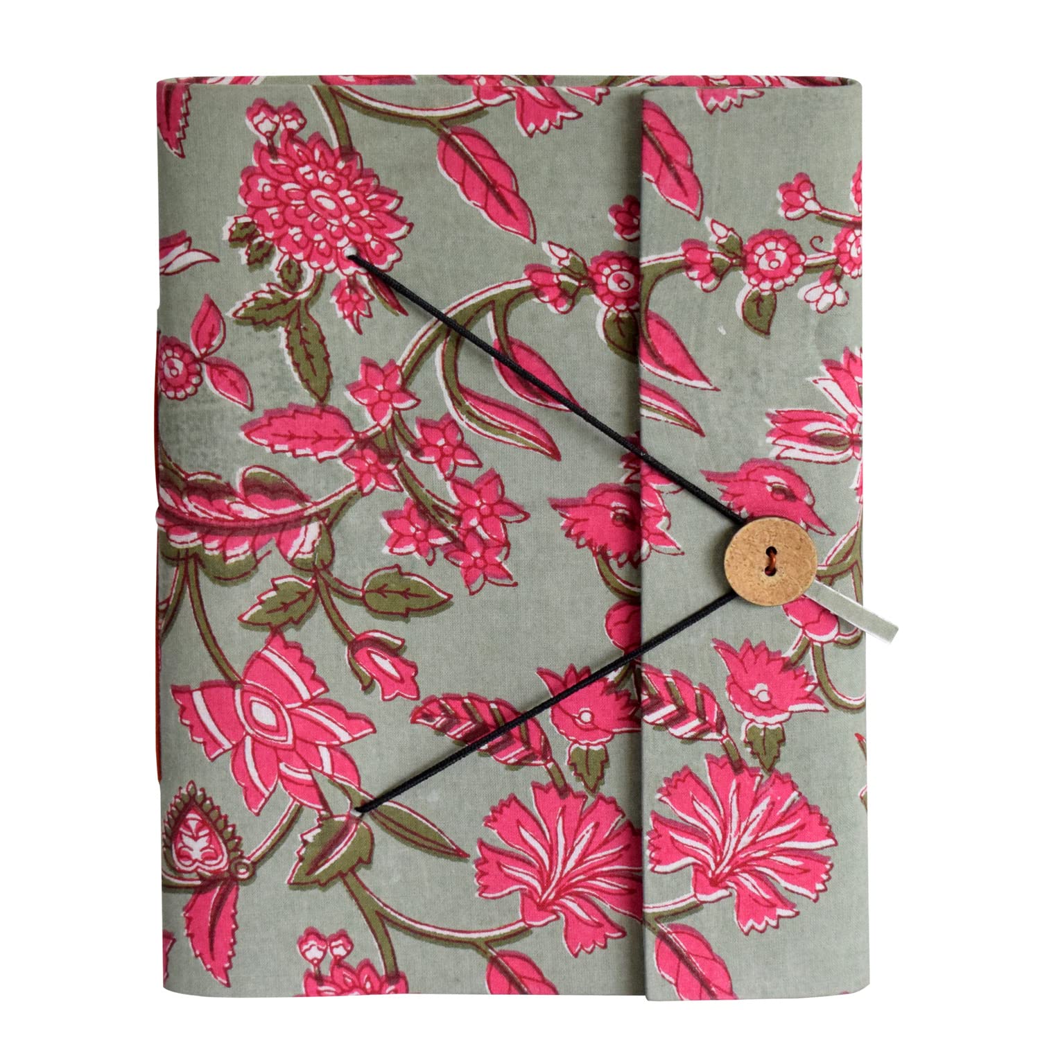 Kuber Industries Floral Print Handicraft Notebook/Diary With Lock System for Home, Traveling, Office Pack of 2 (Green) 52KM4020      Unknown Binding