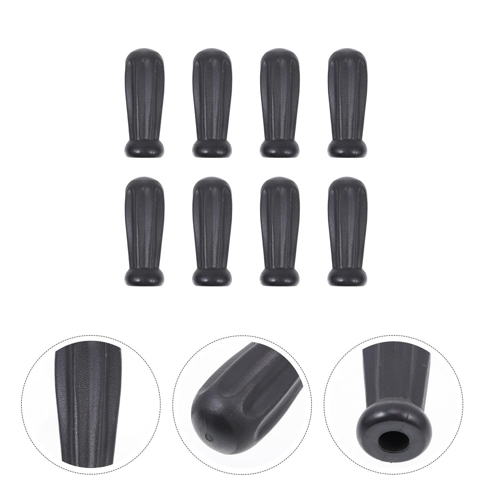 Vaguelly 8 Empuñaduras de Plástico Ergonómicas para Futbolín Superficie Lisa, Fácil Limpieza y Diseño Octogonal, Paquete de 8 Piezas para Mesa de Futbol de Interior
