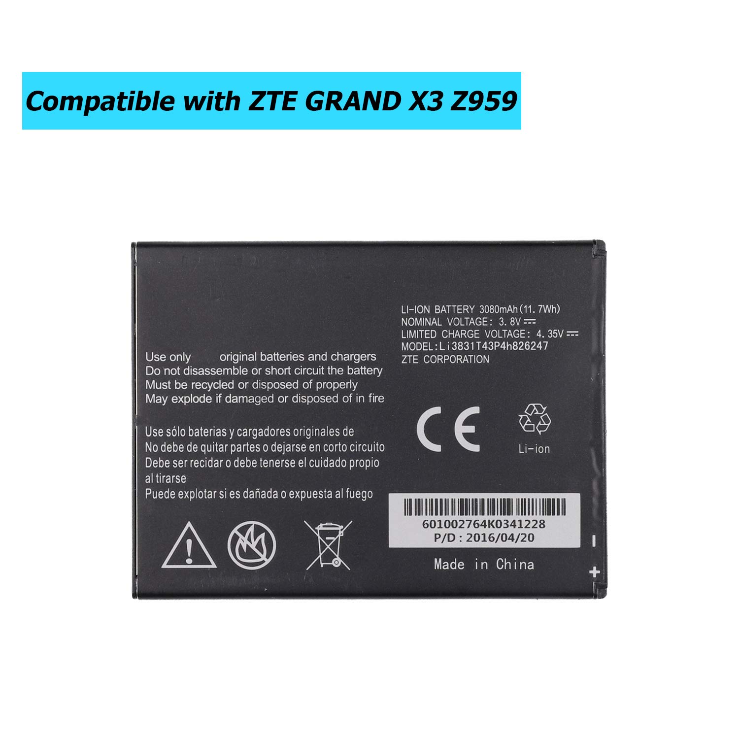Amazon.com: E-YIIVIIL Li3831T43P4H826247 Replacement Battery