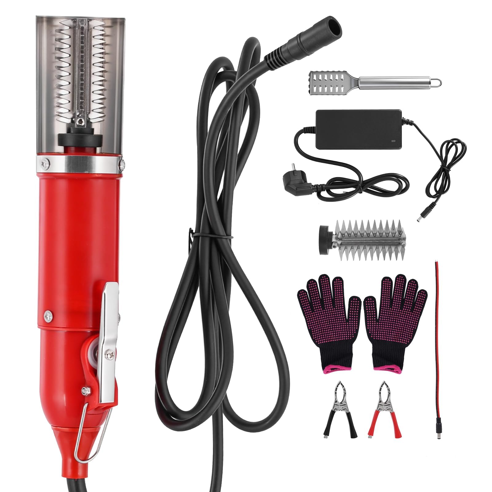 MXBAOHENG Squamatore Pesce Professionale Elettrico 120W 6500RPM Squamatore Elettrico Scaler Pesce Elettrico Raschietto Adatto per Come Salmone/tonno Rosso/Trota/Aringa/merluzzo