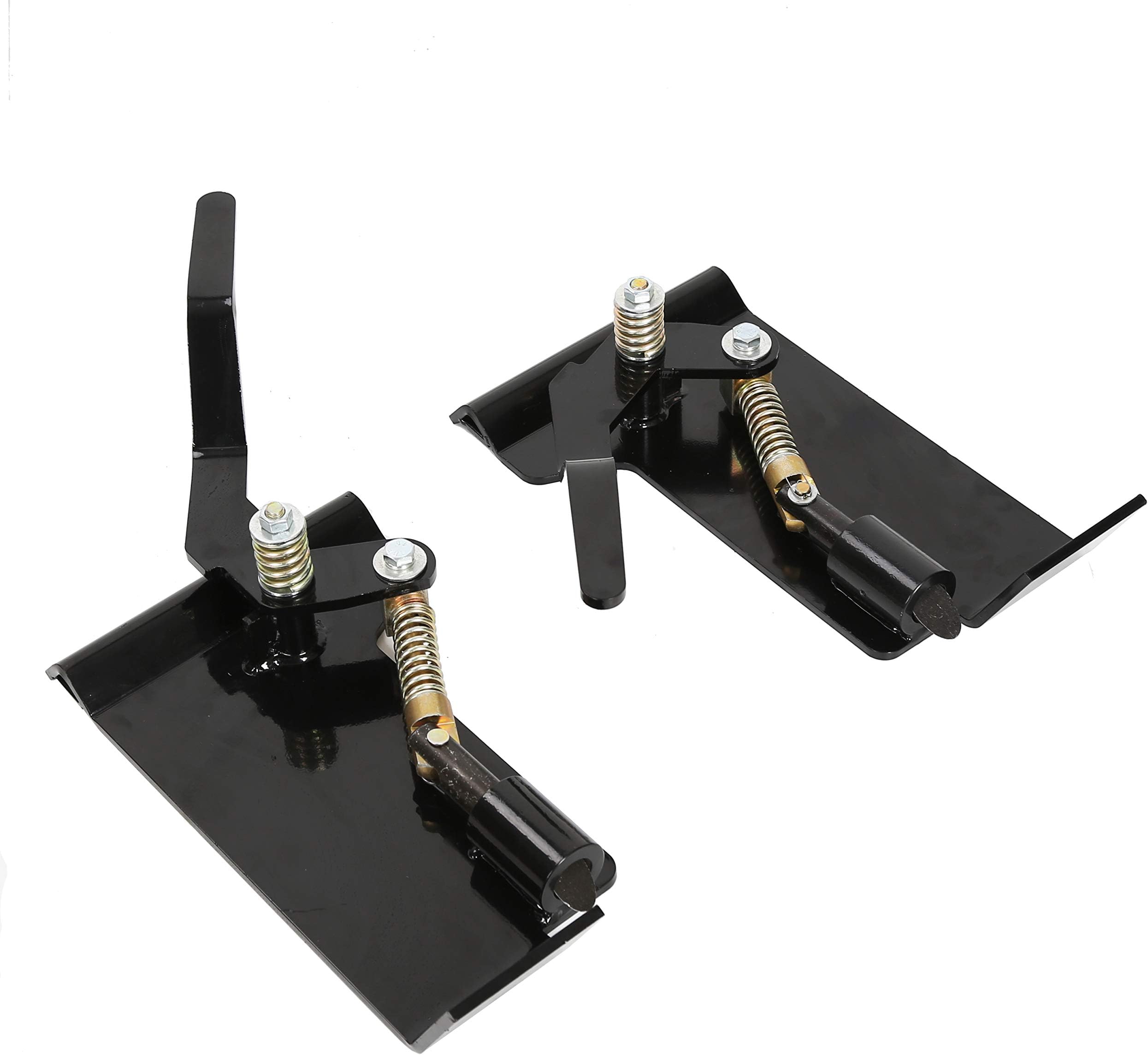 JMTAAT Pair Skid Steer Quick Tach Attach Conversion Adapter Bobtach Latch Box Weld On QTK Tractor New Universal Front Attachment Painted Steel Skid Steer Attachment Quick Tach Mount Plate