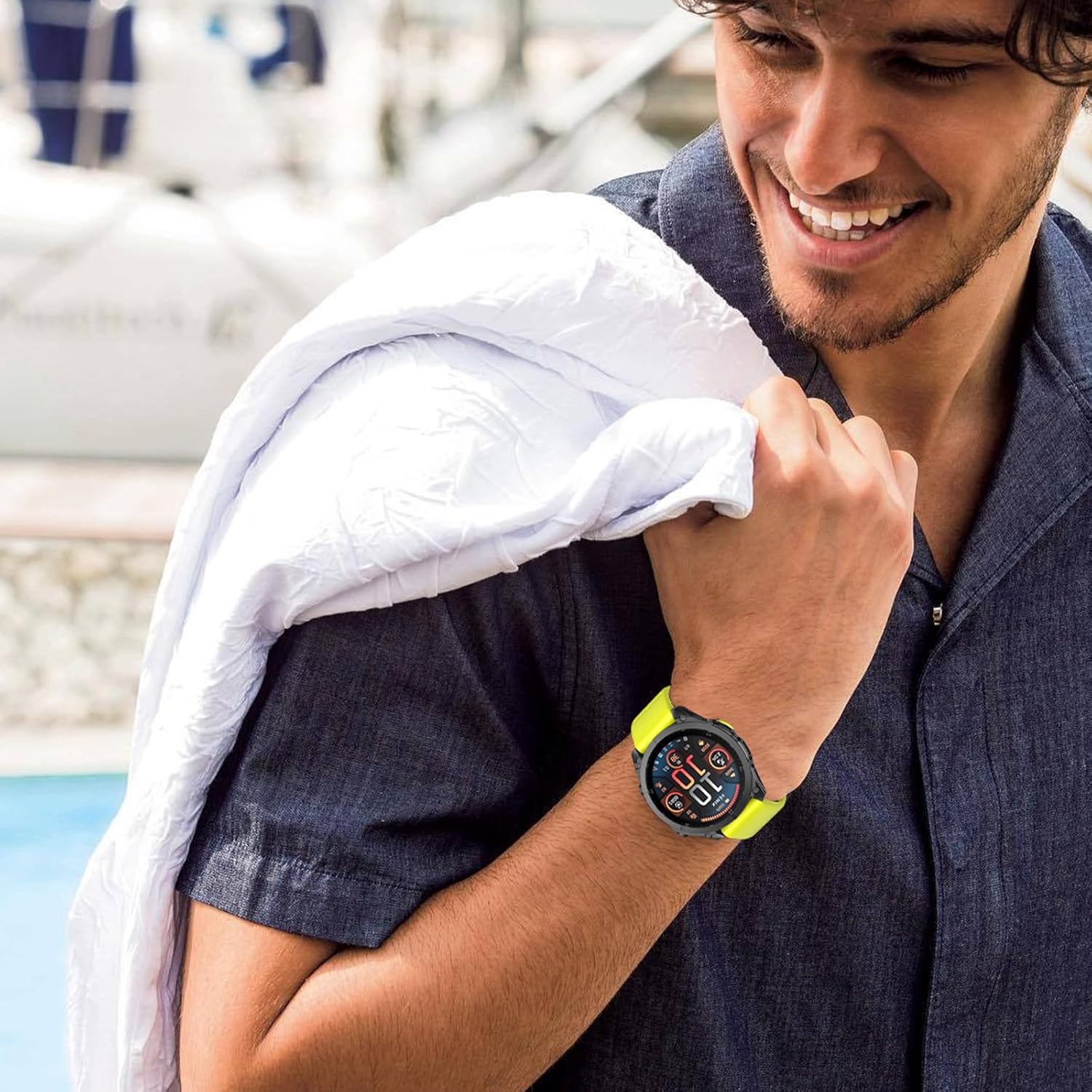 OVERSTEP Sport Band Compatible with Garmin Fenix 7 Watch Band, Quick Fit 22mm Watch Band for Fenix E/Fenix 8 MIP 47mm/Fenix 8 AMOLED 47mm/Fenix 7 Pro/Fenix 6/Feinx 5 Smartwatch - Image 7