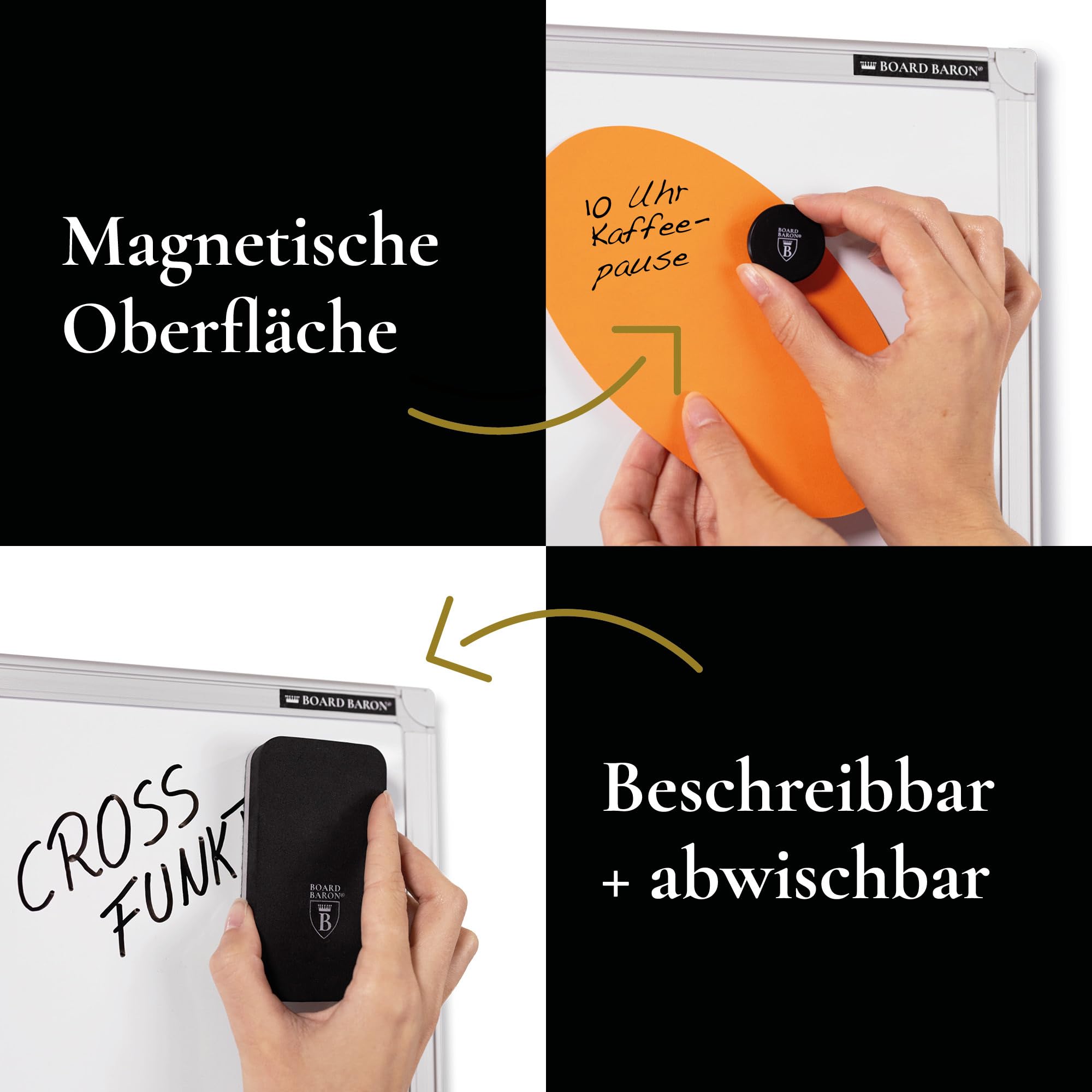 Whiteboard Silver Series | Magnettafel, (150 x 100 cm)