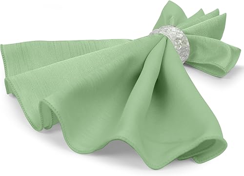 Miniatura 446 de Ultimate Textile -1 docena - Reversible Shantung Satin - Majestic - Servilletas de tela Majestic de 17 x 17 pulgadas color azul pizarra