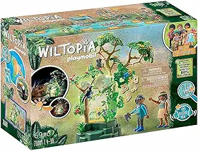 Playmobil Floresta Tropical Com Luz Noturna, Playmobil Amazonia - Sunny Brinquedos