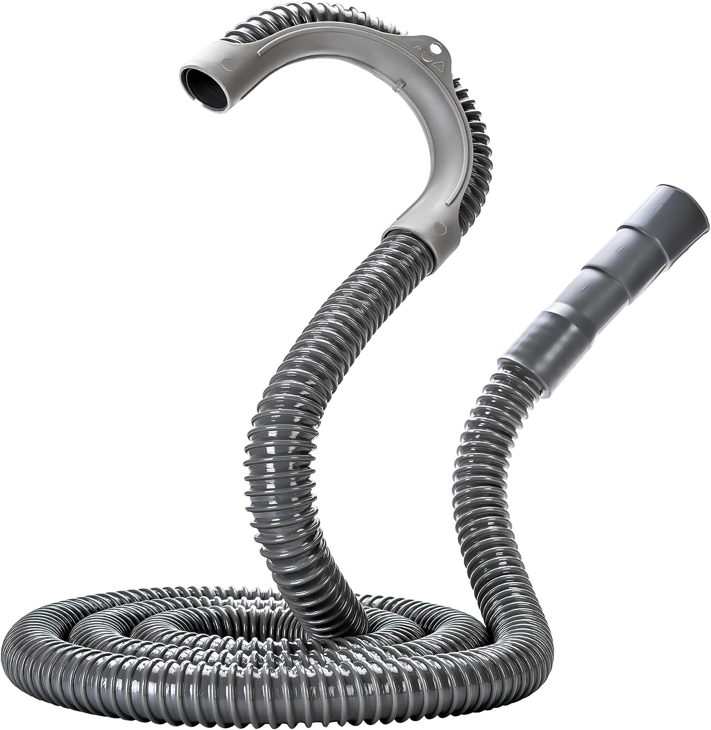 13 FT Heavy-Duty Washing Machine Drain Hose Kit Universal 1" to 1-1/4" and 1-1/8" Washer Replaceable Drain Hose Corrugated Flexible Washer Drain Extension with Clamp
