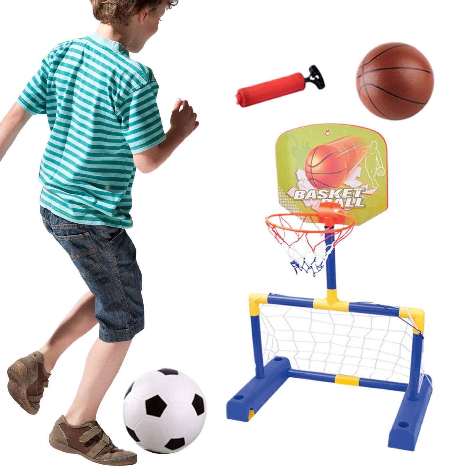 Aro de Baloncesto Infantil Juguetes ajustables portátiles con balón | Juguetes deportivos infantiles para patio piscina playa garaje preescolar de cumpleaños campamento