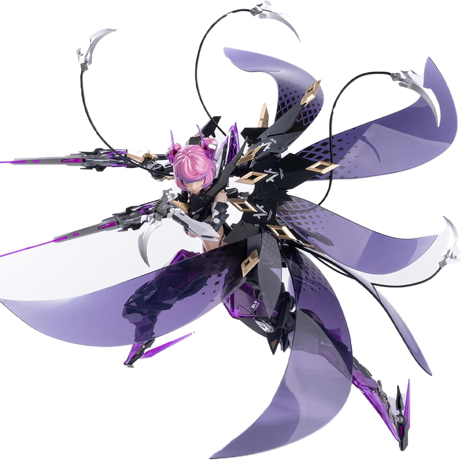 Funtasy Planet Machine Girl Series Finished Model 1/10 Scale Rosa Project No.2 Star Flower Black Iris, Action Figures Model Kits Completed Kit Articulated Figures for Adults