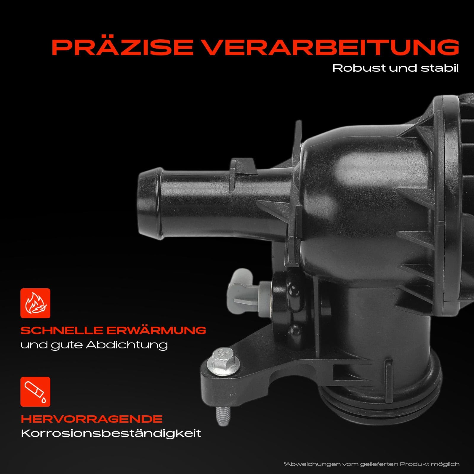 Frankberg Termostato del liquido di raffreddamento 2383556 | Compatibile con: Autobus Transit V363 FAD FBD, Autobus Transit Custom V362 F3, Transit V363 Box FCD FDD