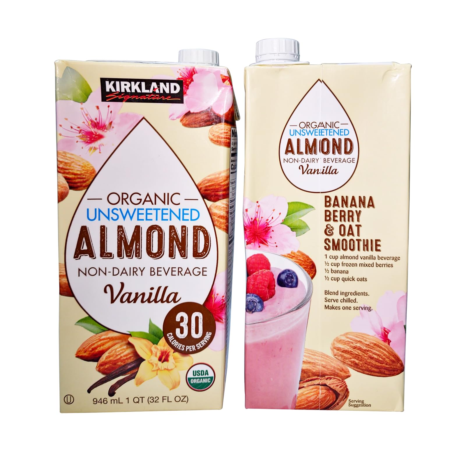 KIRKLANDSignature Organic Unsweetened Almond Non Dairy Beverage 946 ml