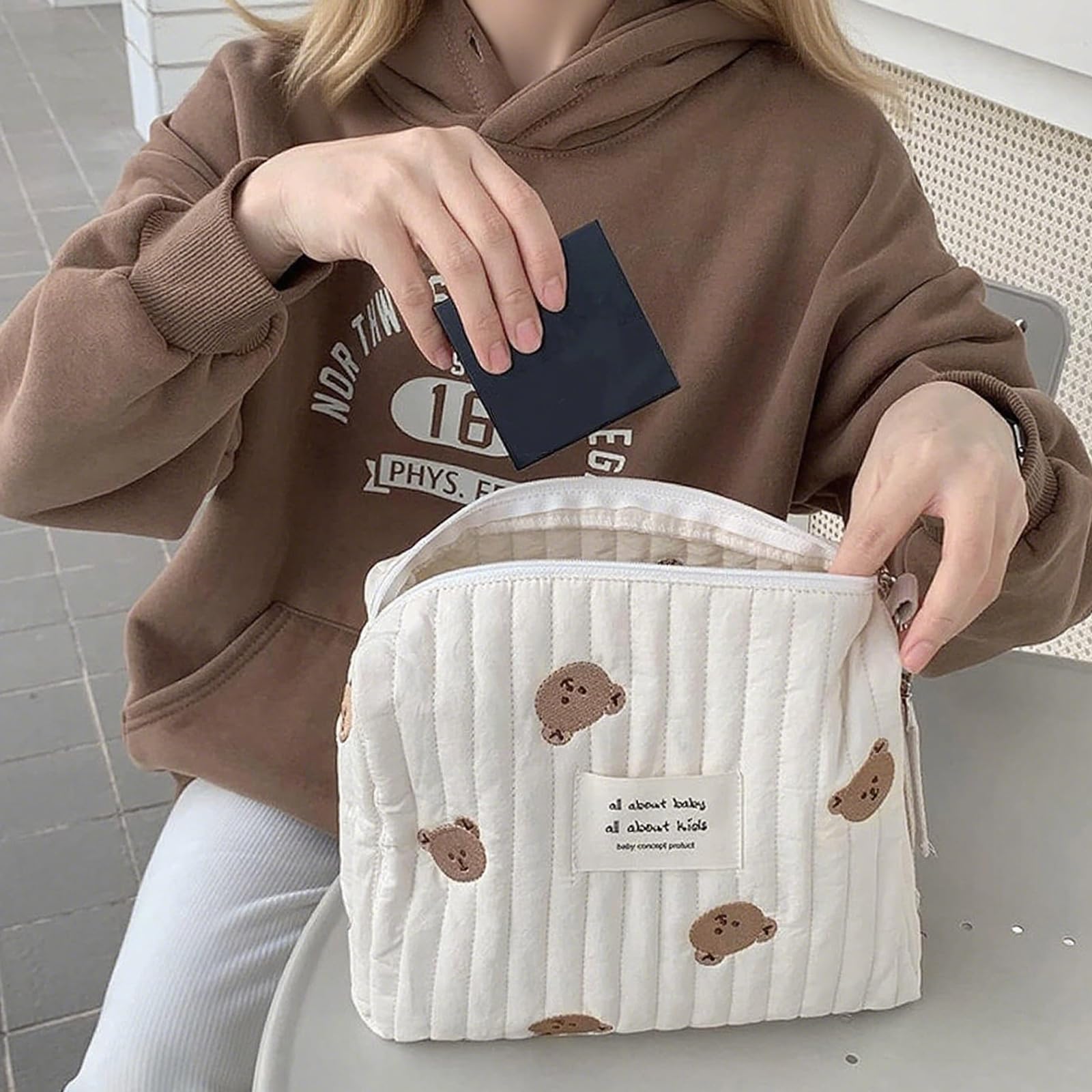 Sac à Langer Bébé Universel 25x17x10cm Organisateur Maman Fermeture à Glissière Voyage