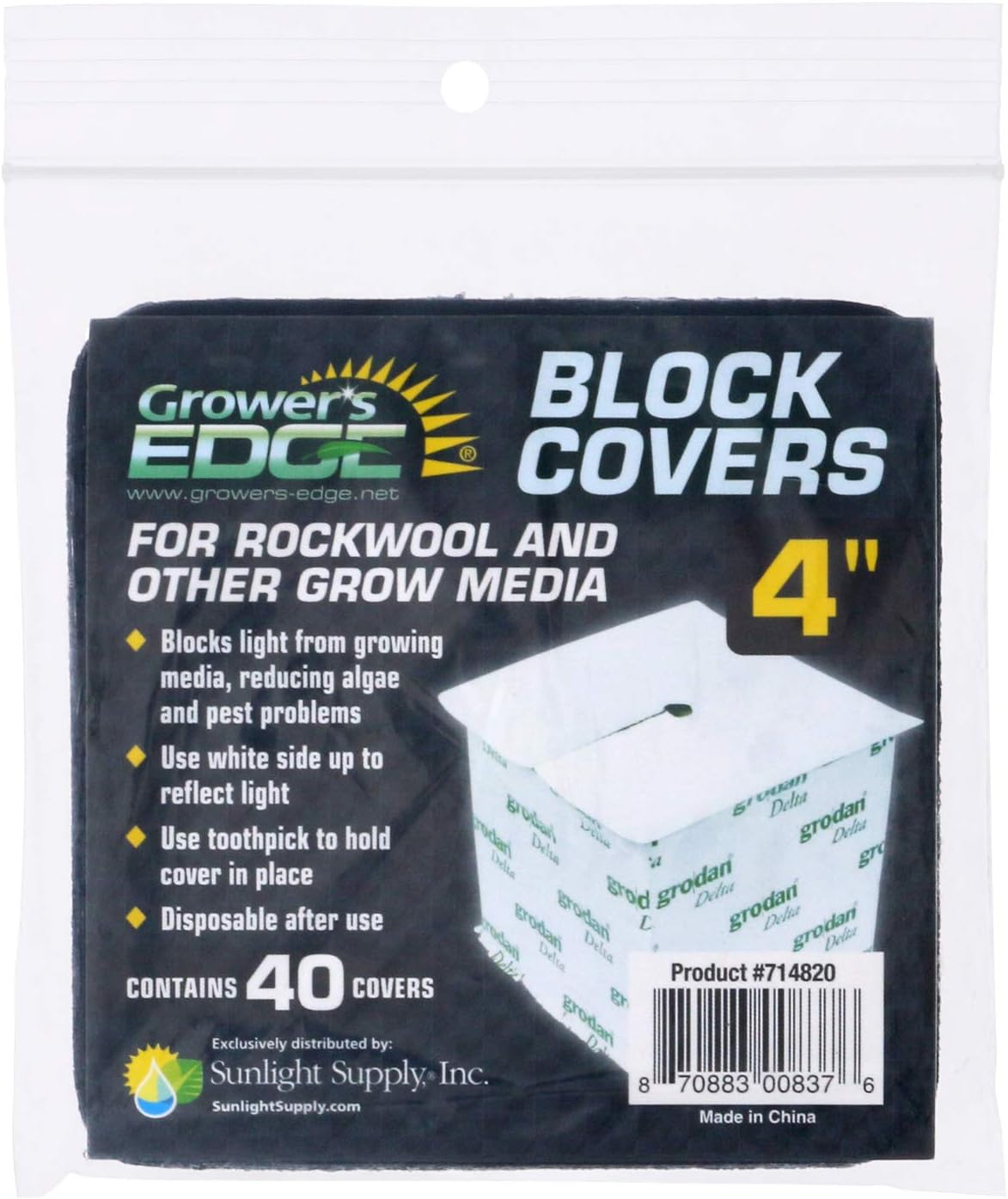 Block Covers - 4" (40/Pack)