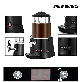 Amazon.co.jp: ホットチョコレートマシン 30~90℃調節 ホット