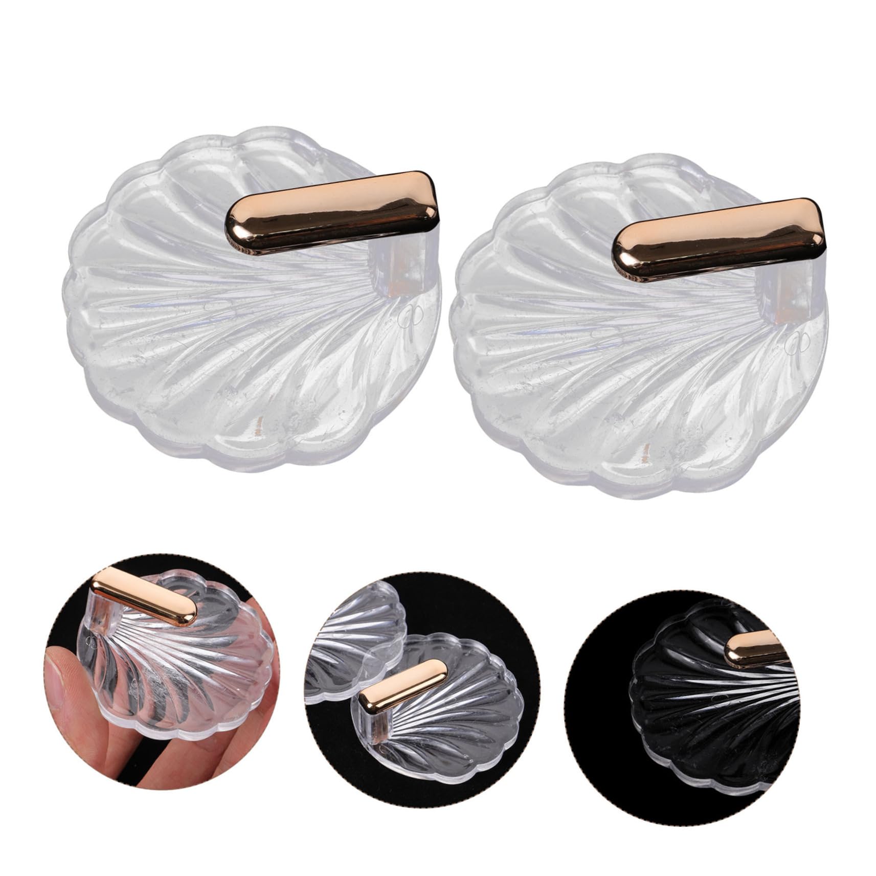 POPETPOP 30pezzi Ganci Adesivi Multifunzionali Trasparenti Da Resistente Per Appendere Asciugamani e Accessori Bagno Cucina e Camera Da Letto