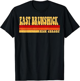 EAST BRUNSWICK New Jersey City Vintage Roots Retro 70s 80s T-Shirt