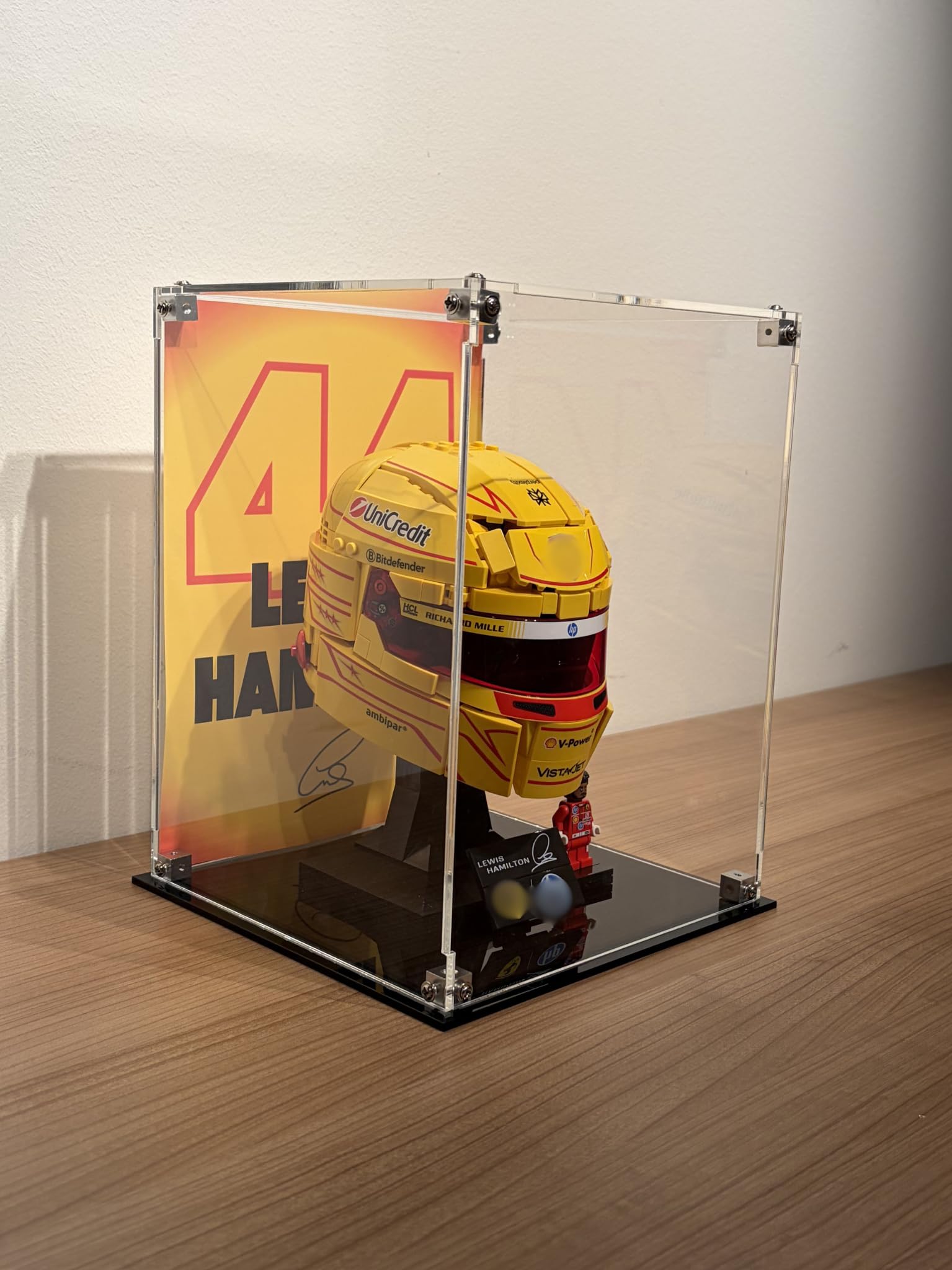 Vitrine d'exposition pour F1 LEGO Casque Lewis Hamilton (43022)