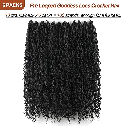 Miniatura 3 de Rastas de cabello de ganchillo bohemias grises de 18 pulgadas, cabello sintético de ganchillo para mujeres negras, rastas bohemias con extremos