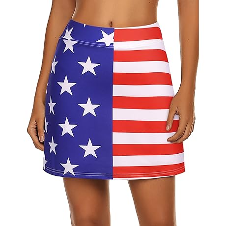 Ekouaer Women's Active Performance Skort: The Perfect Skirt for Fourth of July Festivities
