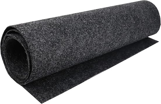 90"x78" Speaker Carpet Liner Resists Stains Speaker Box Cabinet Subwoofer for Car Audio,Boat Interior,Trunk,Shelf,Underfelt Dark Grey, 90inchx78inch