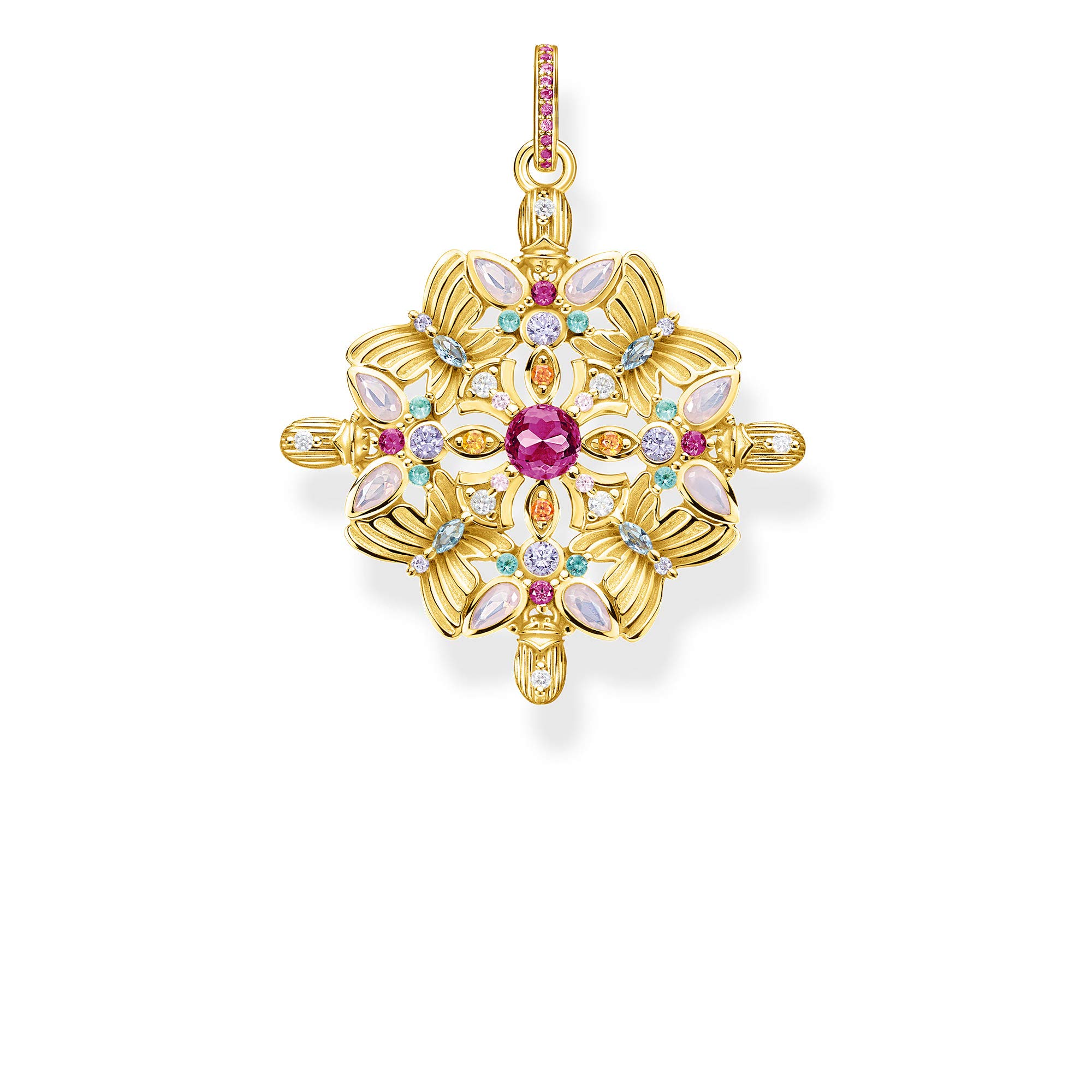 THOMAS SABO Anhänger 925 Sterlingsilber, 750 Gelbgold Vergoldung