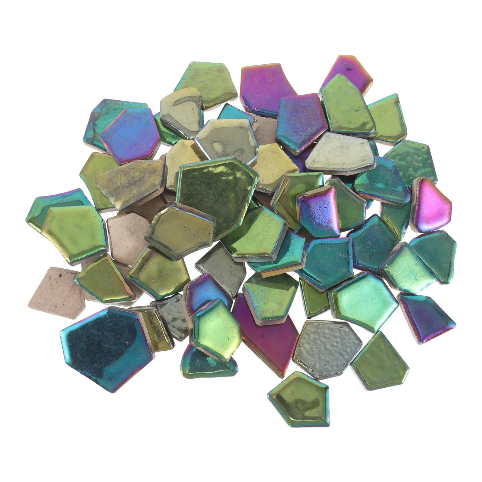 Pezzi di mosaico irregolari, piastrelle di ceramica colorate, 1. 1 libbra