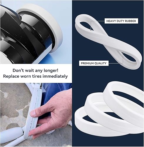 Miniatura 6 de Limpiador de piscina de repuesto de neumáticos multiusos Polaris piezas compatibles con Polaris 180 280 360 380 C10 C-10 Vac-Sweep TR28P TR35P TR36P