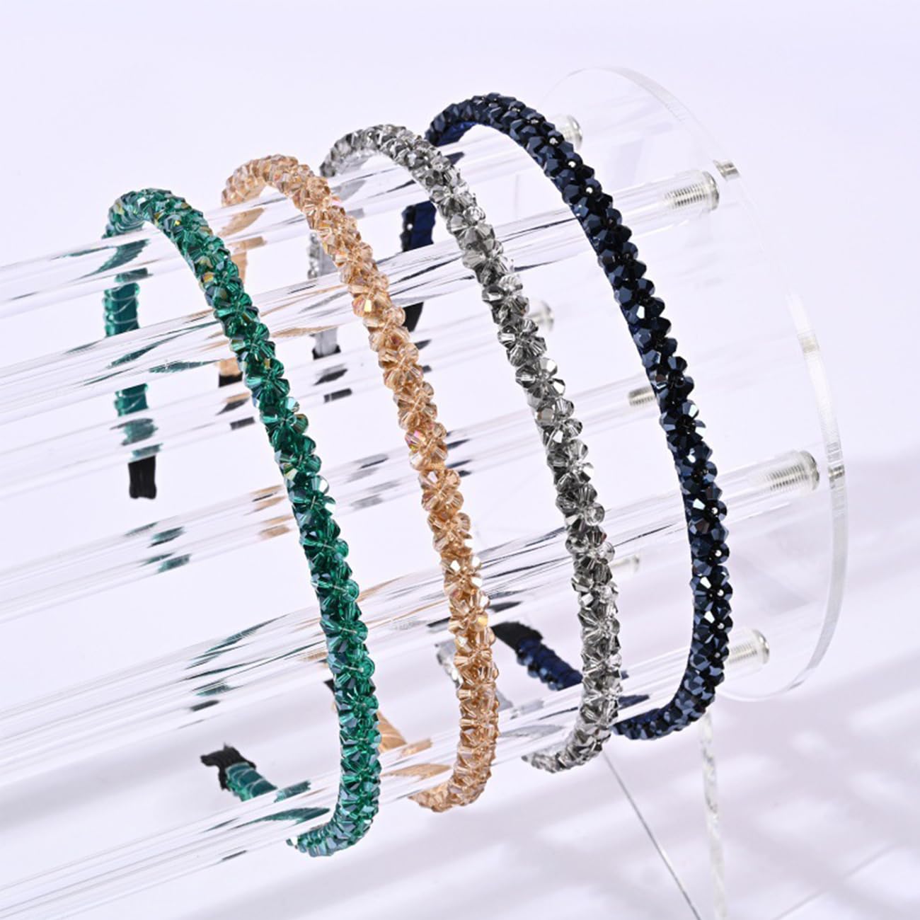 Traziewell Women Girls Headband Fashion Sparkle Crystal Rhinestone Headbands Beaded Hair Hoop 1909, H1909 - Image 3