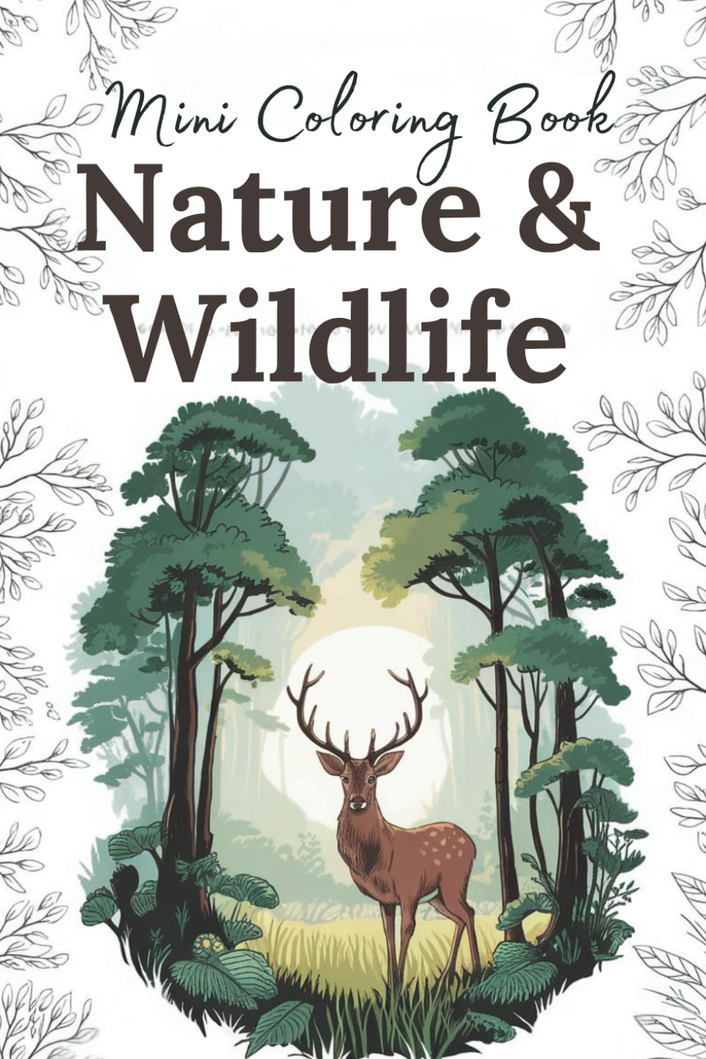Mini Coloring Book: Nature And Wild (Mini Coloring Series)