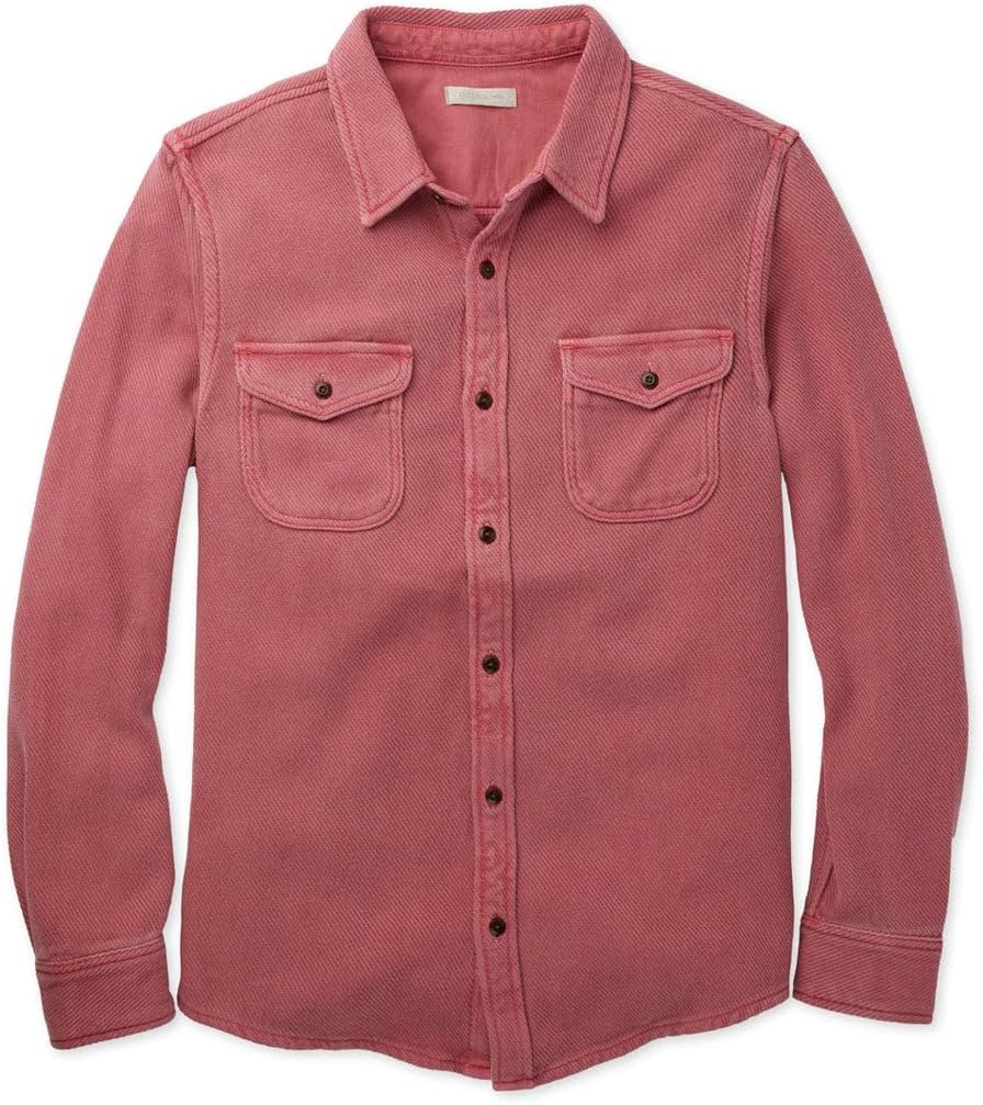 J Crew Heavyweight Chamois Workshirt Camisas Hombre Rojos