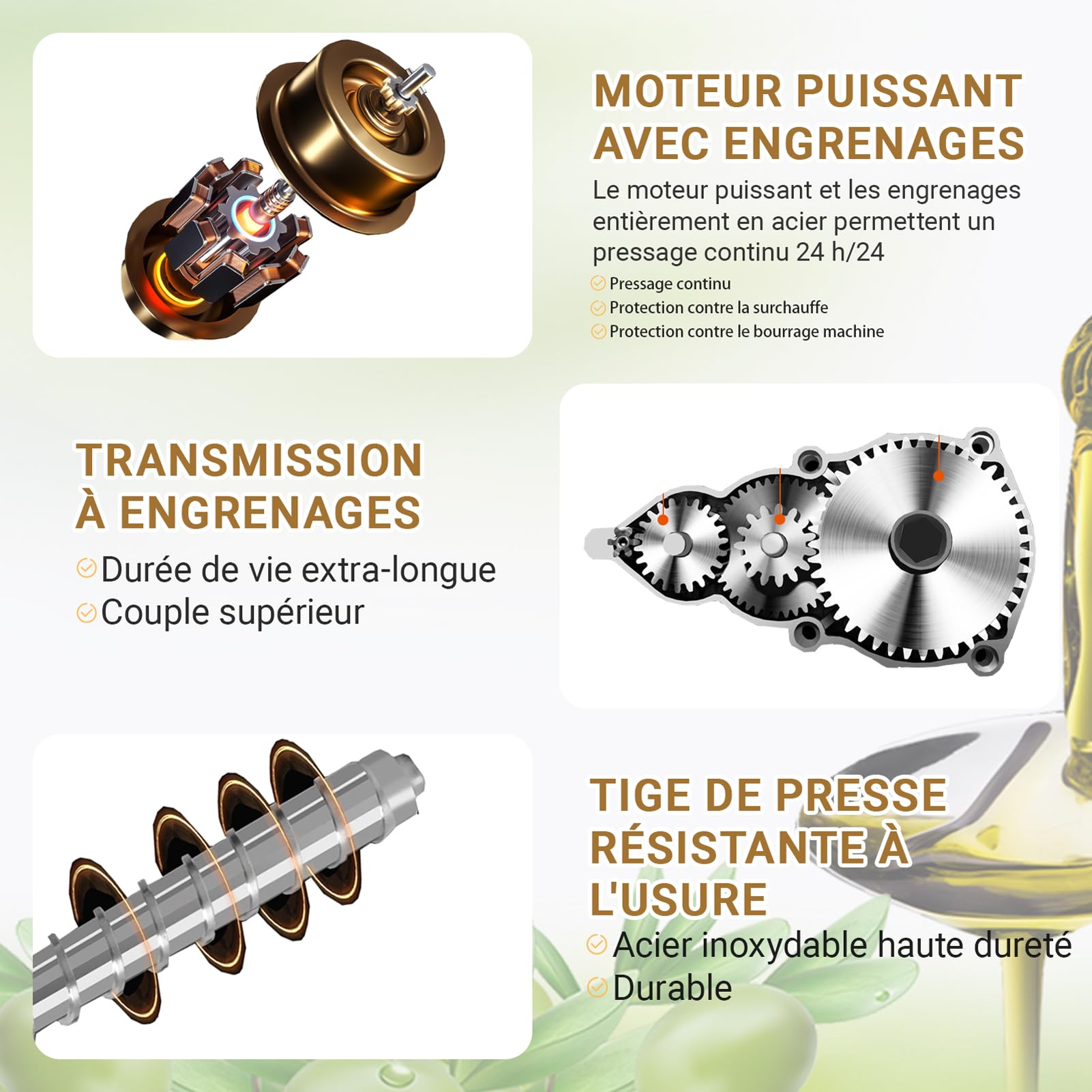Presse-huile électrique automatique à presse à huile, Extracteur Chaud Et Froid Contrôle, presse-huile commerciale, presse huile olive, pour Graines de Lin Cacahuètes Sésame Tournesol
