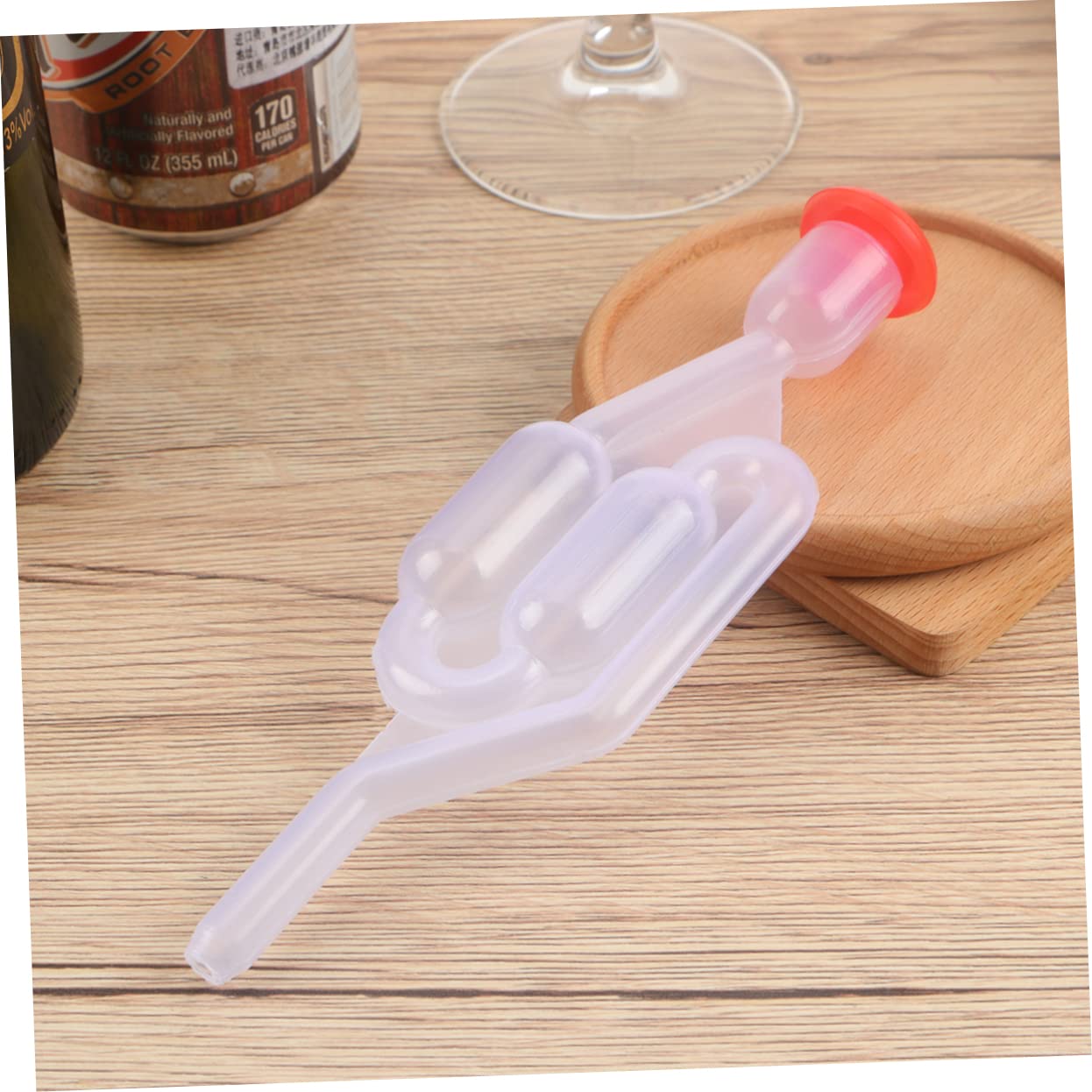 2PCS One Way Wine Stoppers with Red Cover Bottle Sealer Stoppers for Wine Juice More Air Easy to Use Reusable Design
