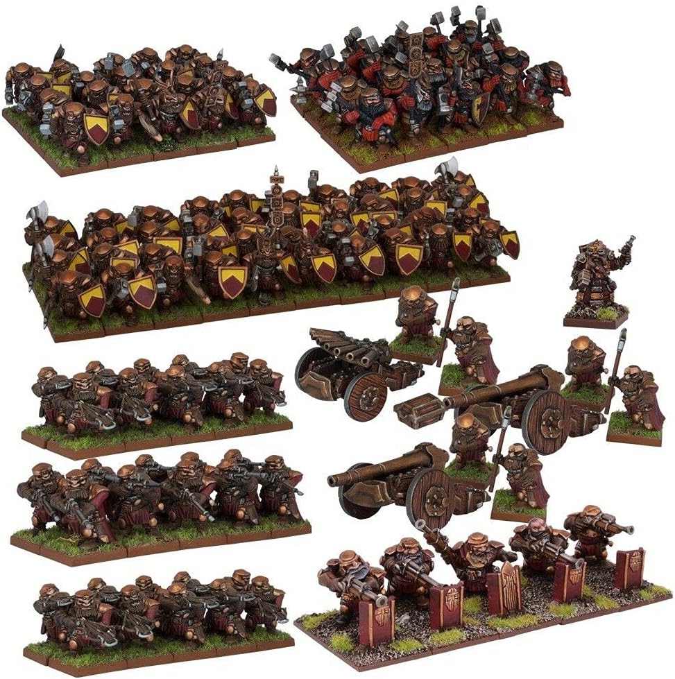 Mantic Games MGKWD111 Dwarf Army Miniature Game, Multi-Colour