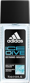Adidas Ice Dive Body Fragrance 2.5 fl oz (Pack of 1), Notes of Lavender, Sandalwood, and Vanilla, Men's fragrance, Long lasting, Sporty fragrance, Travel size