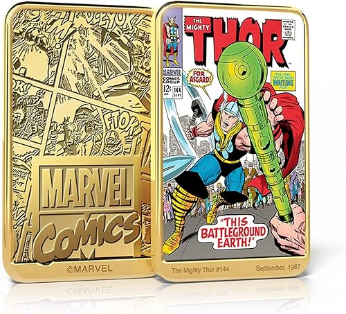 Miniatura 6 de Colección de monedas de Disney FANTASY CLUB  Colección de lingotes de oro de Marvel Comics Mighty Thor con paquete de coleccionista gratuito