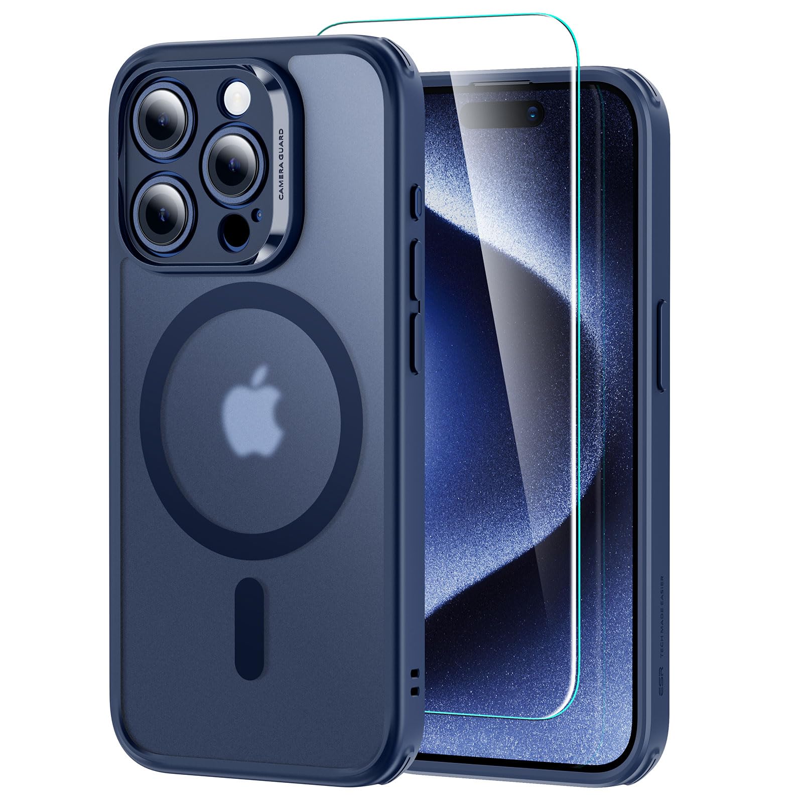 ♡◎iPhone15pro▶︎透明ケース(MagSafe付き) 　フィルム付き Amazon.co.jp: 【4 in 1セット！保護フィルム付き】ESR iPhone