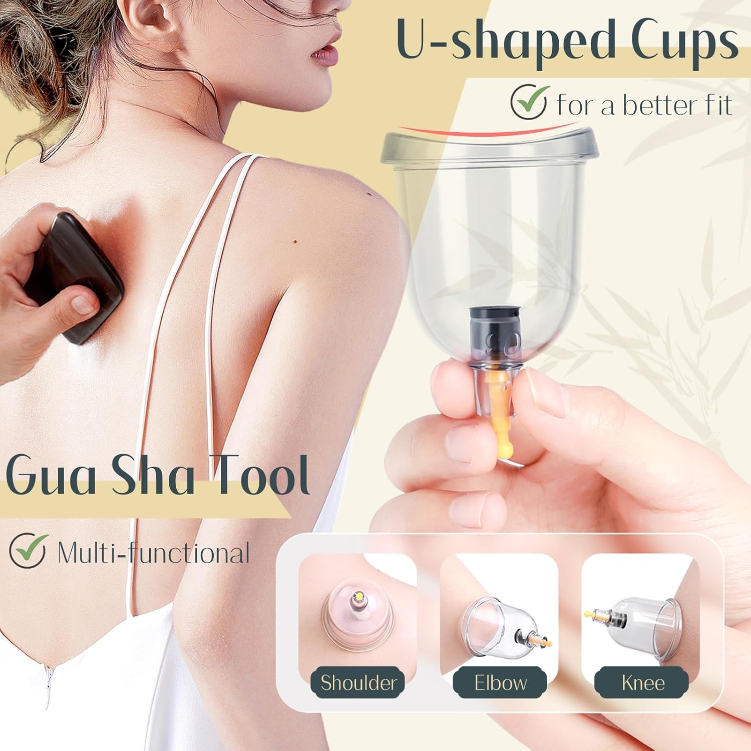 4BEAUTY Therapy Cuping Set Cup Pump Pump Chinese Cuping Set Vacuum Cuping Kit with Massage Therapy Sase Cup Relief from Body Pain Relief Cellulite Muscle (12) 4BEAUTY Therapy Cuping Set Cup Pump Pump Chinese Cuping Set Vacuum Cuping Kit with Massage Therapy Sase Cup Relief from Body Pain Relief Cellulite Muscle (12)