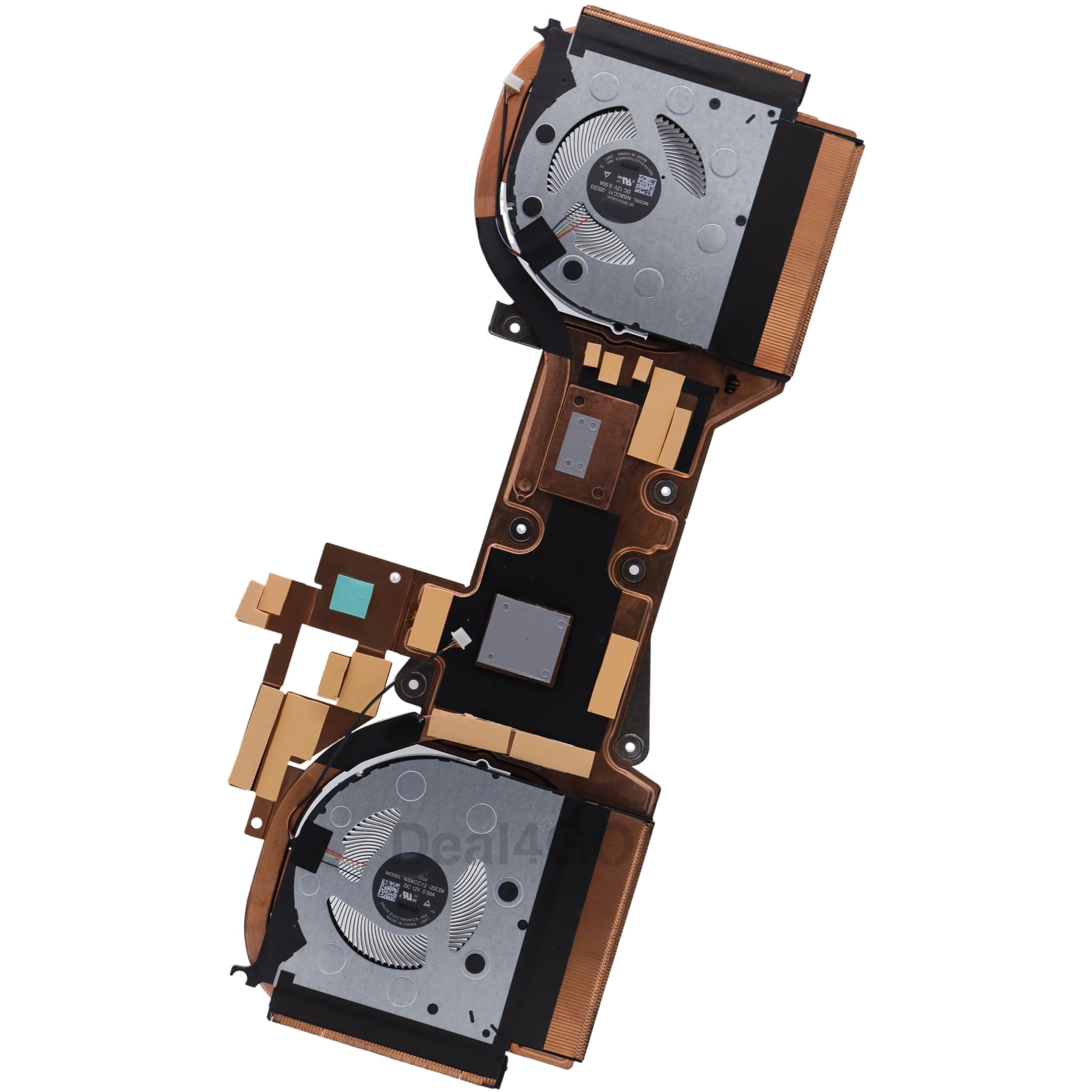 Deal4GO Ventilador de refrigeración de CPU GPU disipador térmico 5H40S20077 de repuesto para Lenovo Legion 7-15IMH05 15IMHg05 C7-15IMH05 Y9000K 2020