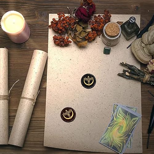 Miniatura 3 de CRASPIRE Isis - Sello de cera egipcia de diosa, sello de cobre, cabeza de sello de latón extraíble retro con mango de madera para el día de la