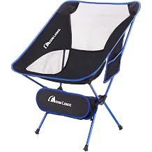 Moon Lens Outdoor Chair, Camping Chair, Folding, Compact, Ultra Lightweight 32.8 oz 907 g, Load Capacity 330.7 lbs 150 kg, Low Chair, Storage Bag Included, Hiking, Fishing, Mountain Climbing, 8